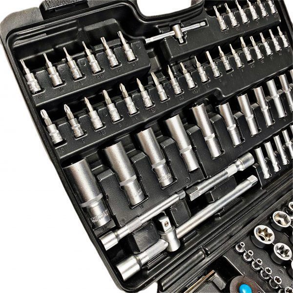 172 Pcs Super Lock 1/4&Prime; 3/8&Prime; 1/2&Prime; DR Metric Socket Set