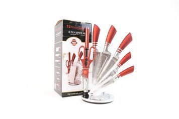 Knife Set With Rotating Stand