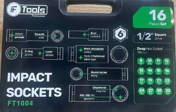 Air Impact Set 3/4&Prime; 16 Pcs